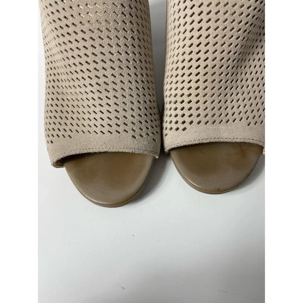 MARC FISHER Gabie Stacked Heel Bootie Sandal sz 8M - Picture 8 of 9